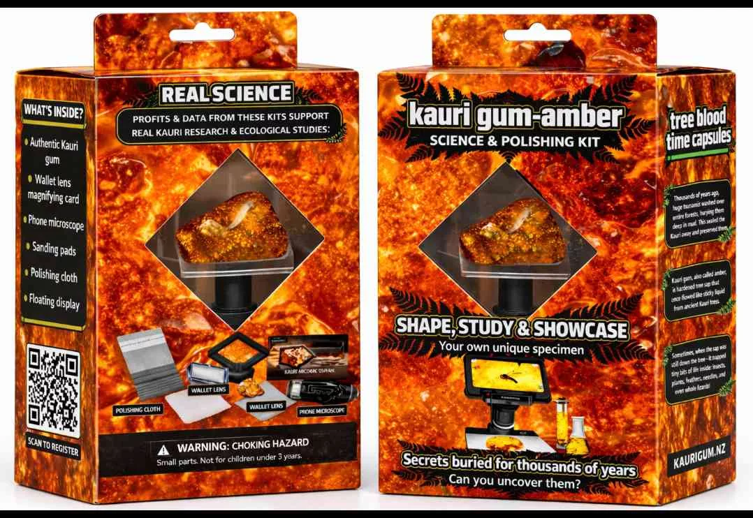 kauri gum amber science &amp; polishing kit